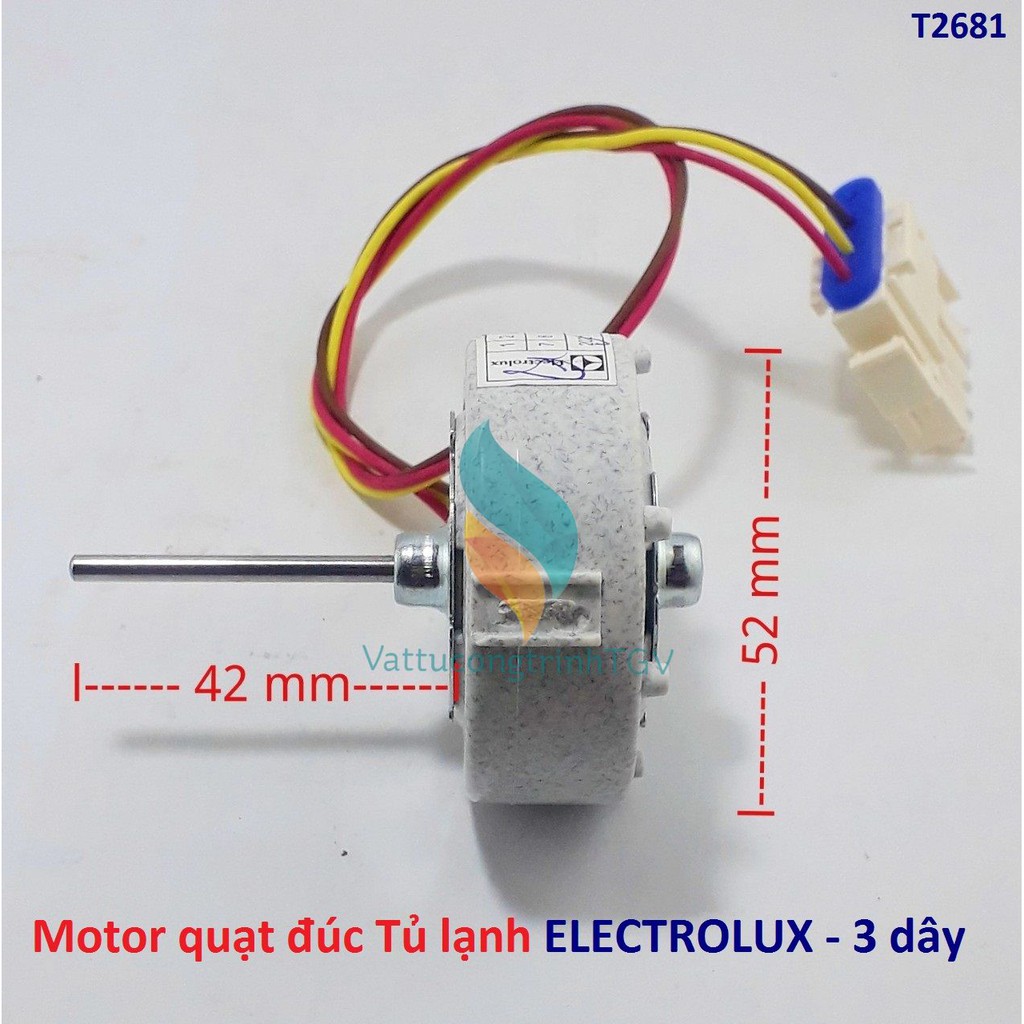 Motor quạt đúc  12V - 3 dây cho Tủ lạnh ELECTROLUX hãng