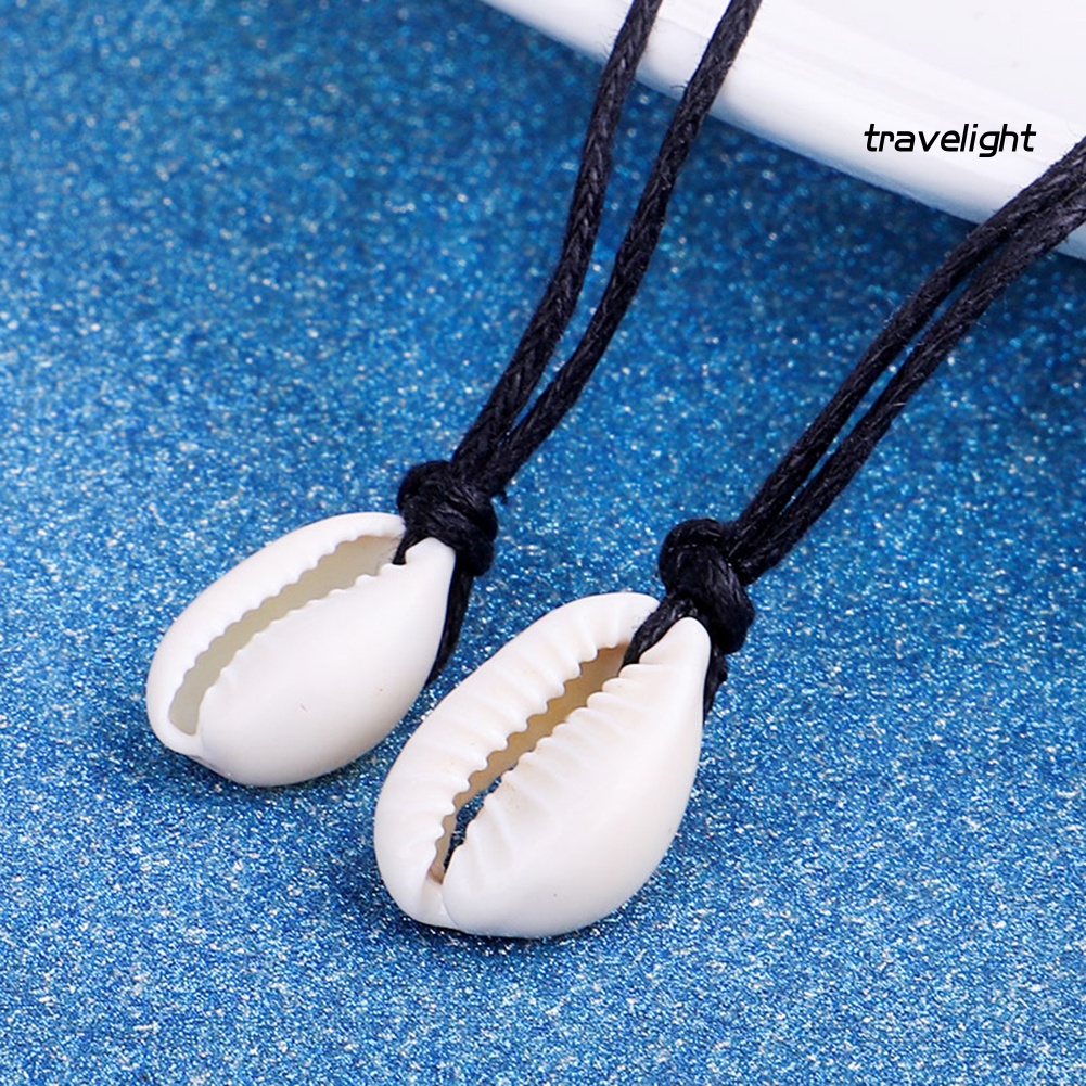 Vòng cổ Thắt Nút Phối Vỏ Sò Phong Cách Bohemian Thời Trang Đi Biển Mùa Hè Cho Nữ
