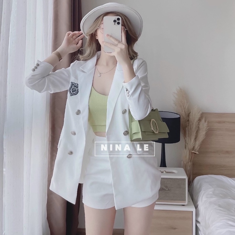 Set Bộ Nữ Sang Chảnh,áo Vest Kêt Hợp Quần Short Đùi (KÈM LÓT) Điệu Đà Duyên Dáng Thời Trang Xm Minh Phúc