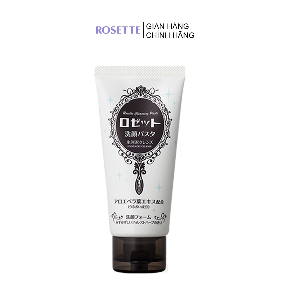 Sữa Rửa Mặt Dưỡng Ẩm Rosette Face Wash Pasta Glacial Clay Cleanser 120G