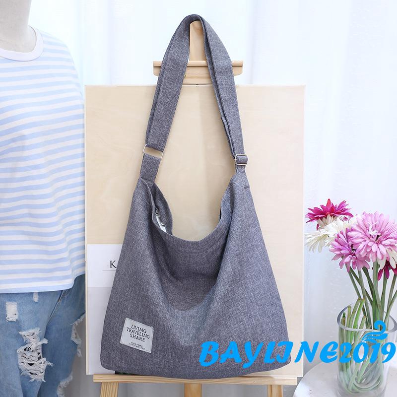 [Mã FASHIONCB264 giảm 10K đơn bất kỳ] Túi đeo chéo vải canvas thời trang Hàn Quốc cho nữ