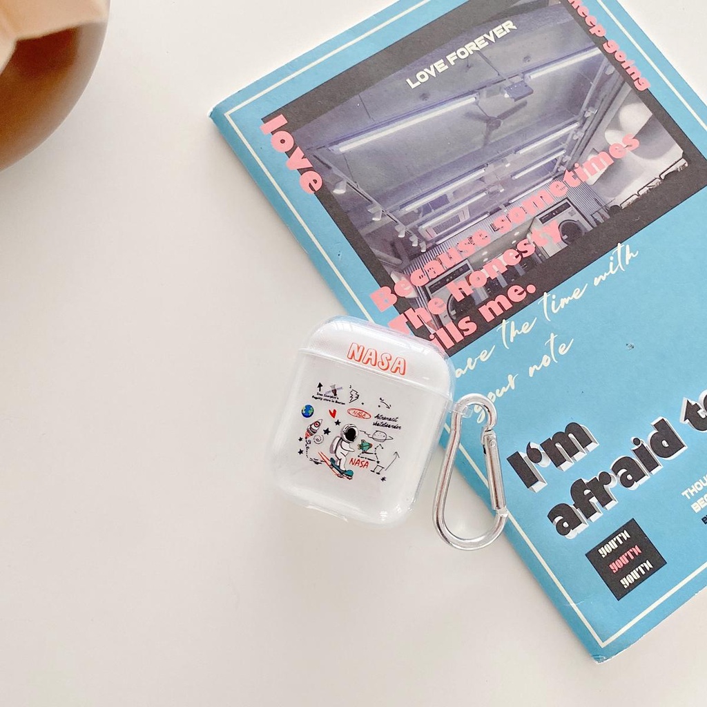 New astronaut capa For AirPods 2/1 Pro Case ins Cute Pendant keyring headphone cases For Air pods 3 Pro silicone Earphone Cover