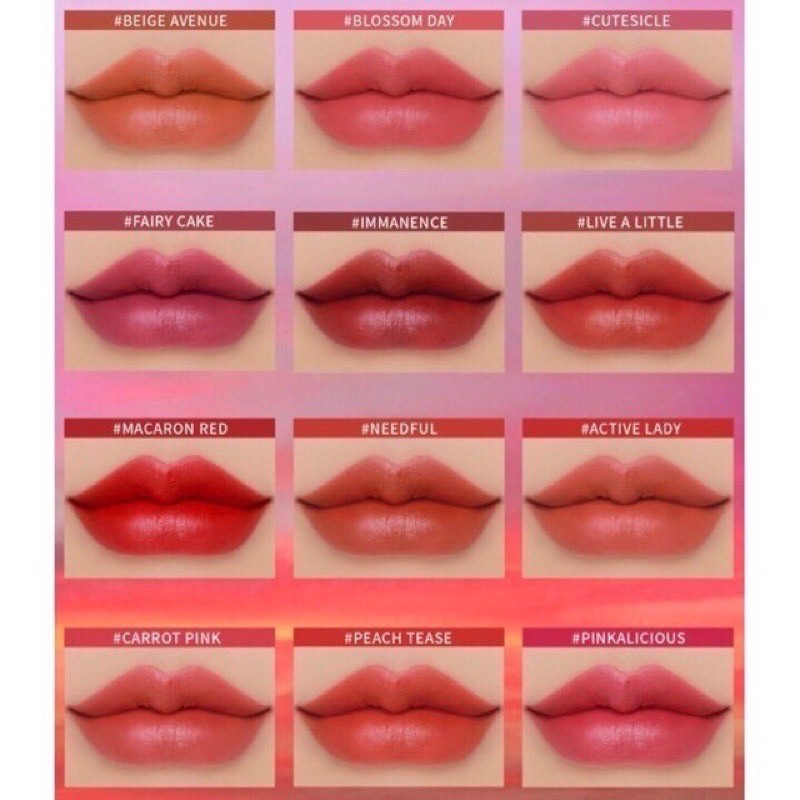 ( CHÍNH HÃNG ) Son Kem Lì 3CE Cloud Lip Tint phiên bản mới 2019 - Son 3CE