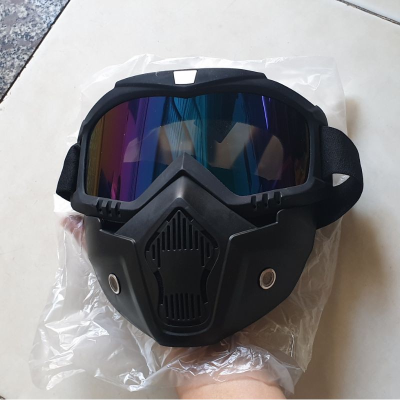 Mặt nạ đặc nhiệm bảo vệ mặt tránh va chạm gió bụi khi lái xe - Cosplay