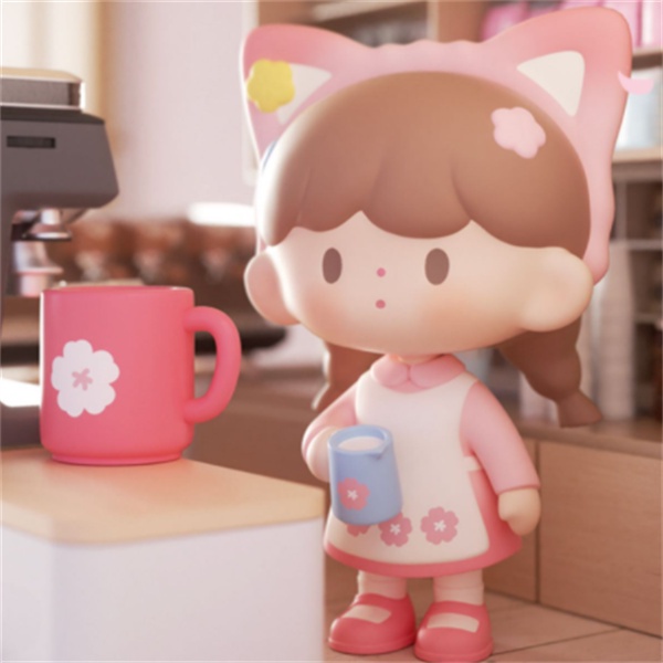 ★Hgtoys★  Búp Bê F.UN Zhuodawawang Hoa Anh Đào Trang Trí Quán Cà Phê Mù Thời Thượng