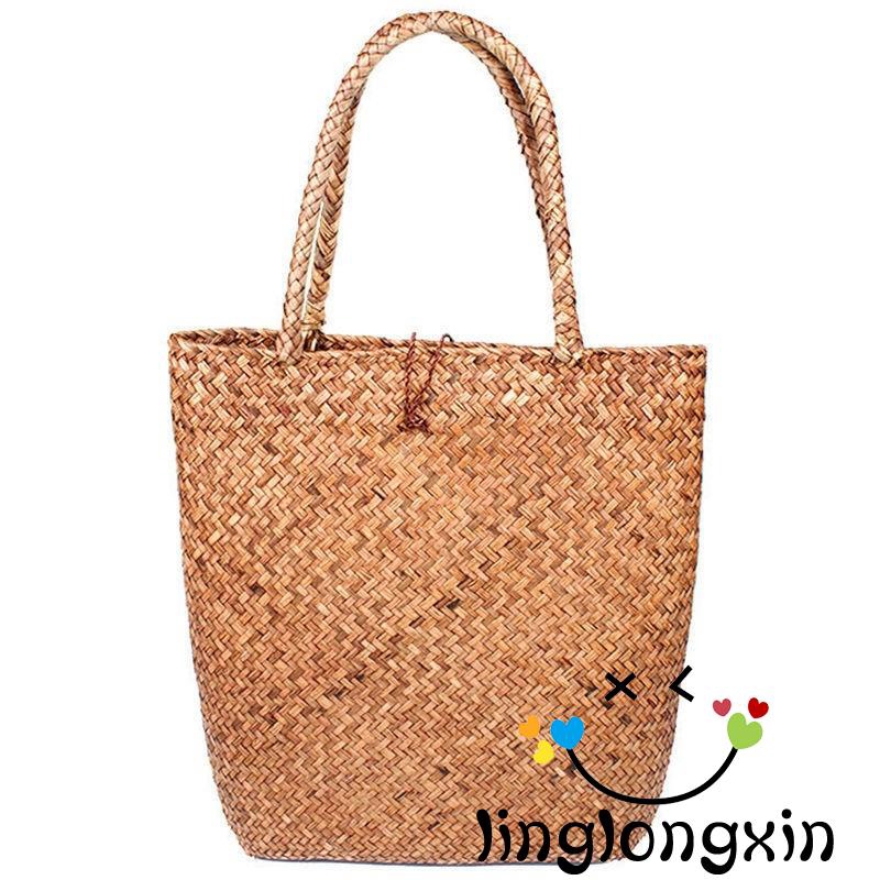 Túi cói dáng rộng phong cách vintage tiện dụng | BigBuy360 - bigbuy360.vn