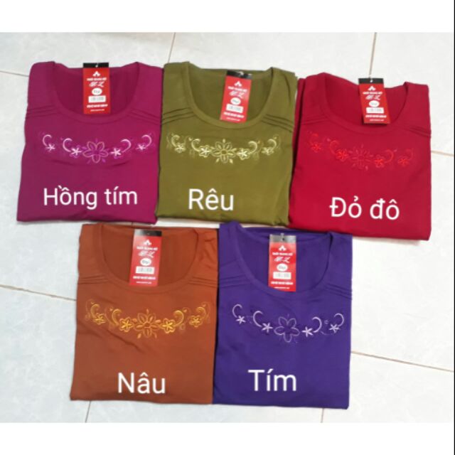 Bộ cotton lửng tay cộc hè trung niên