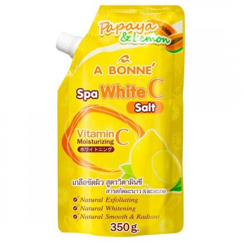 Muối Tắm A BONNÉ Spa White C Salt 350g Thái Lan Chính Hãng