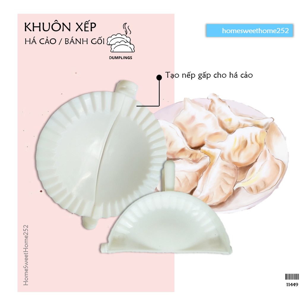 Khuôn xếp há cảo size L bánh gối HOMESH252