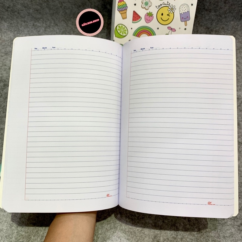 Vở kẻ ngang 120 trang chống loá cao cấp, giấy trắng tự nhiên