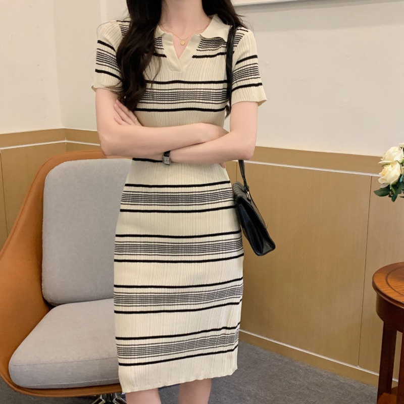 Đầm Thun Polo Ngắn Tay Thời Trang Dành Cho Nữ