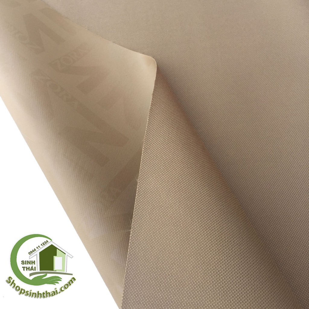 Vải bố PVC màu nâu - vải may balo túi xách