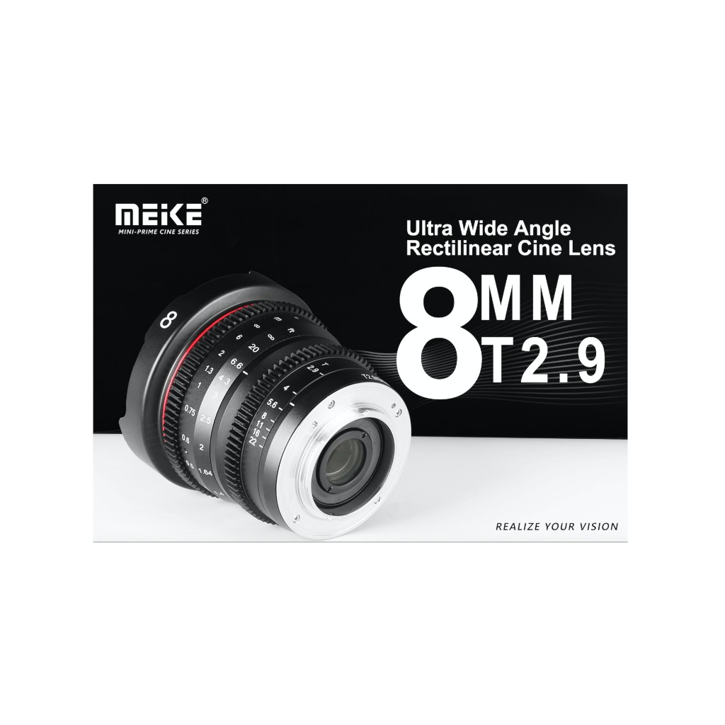 Ống kính MEIKE 8mm T2.9 Cine Mini Prime Lens Announced