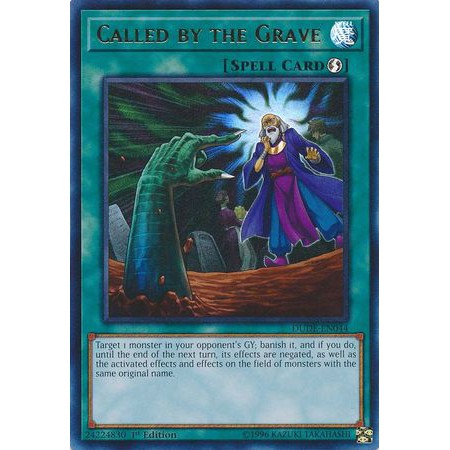 [ Zare Yugioh ] Lá bài thẻ bài DUDE-EN044 - Called by the Grave - Ultra Rare