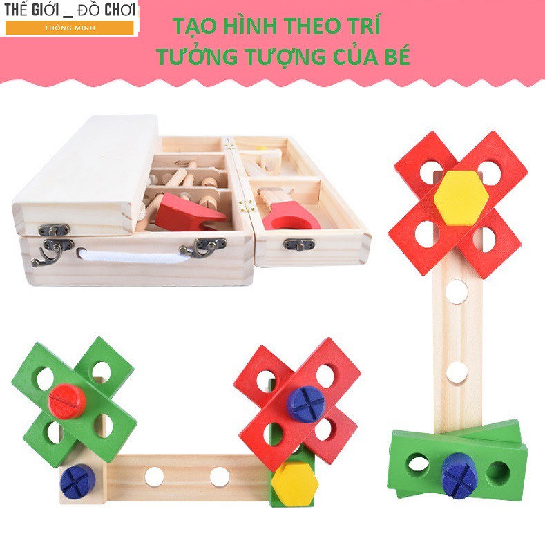 Bộ đồ chơi gỗ giáo dục hướng nghiệp sáng tạo cho bé