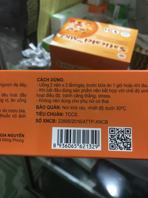 BÌNH VỊ HOÀNG- Giảm triệu chứng viêm loét dạ dày- tá tràng- bảo vệ niêm mạc dạ dày