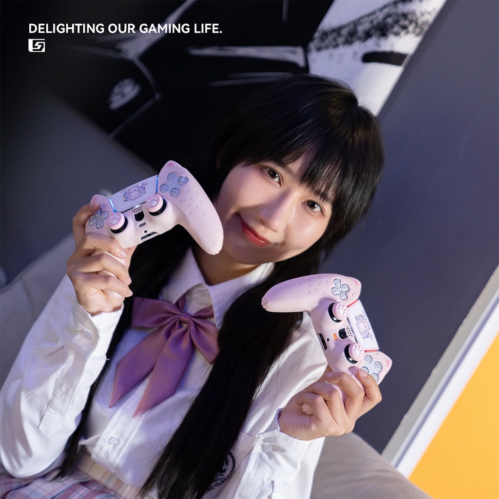 Ốp Lưng Hình Tai Mèo Đáng Yêu Cho Máy Chơi Game PS5