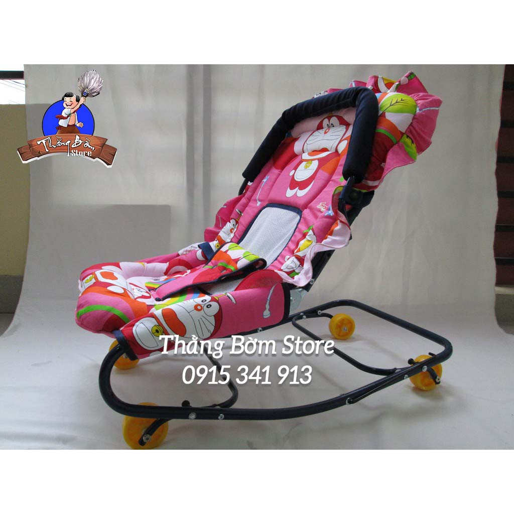 Ghế rung cho bé -  Ghế bật Ăn bột bé Gold Baby