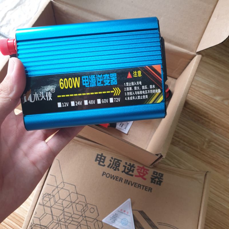 Bộ kích điện 12v lên 220v công suất 600w