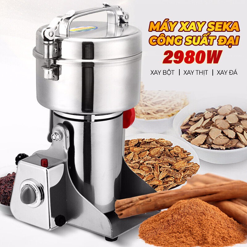 [CHÍNH HÃNG LÕI ĐỒNG] Máy xay công nghiệp SEKA Z10 - Inox 304 cao cấp - Xay thịt, xay cá, nghiền bột.