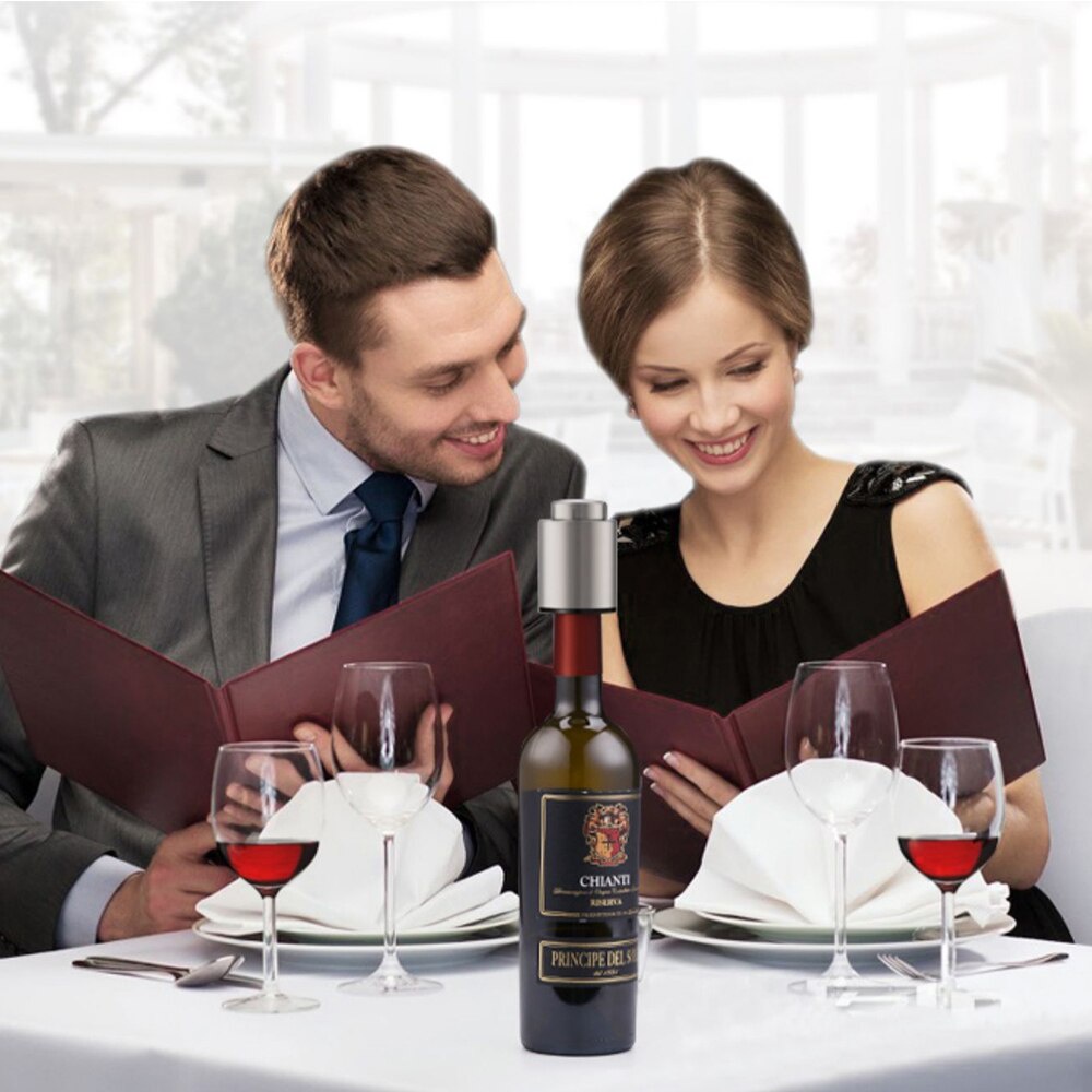 Nút đậy chai rượu vang UARELIFFE bằng thép không gỉ