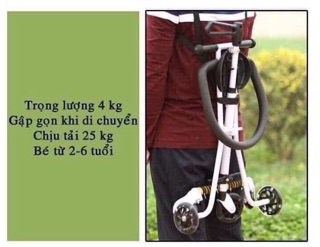 Xe đẩy 5 bánh cho bé
