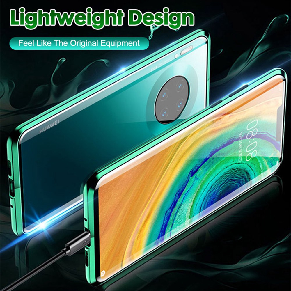 Huawei Mate 40 Plus 30 Pro Cover Double Sided Tempered Glass Mate40 Magnetic Flip Case Mate30 Full Protection Casing