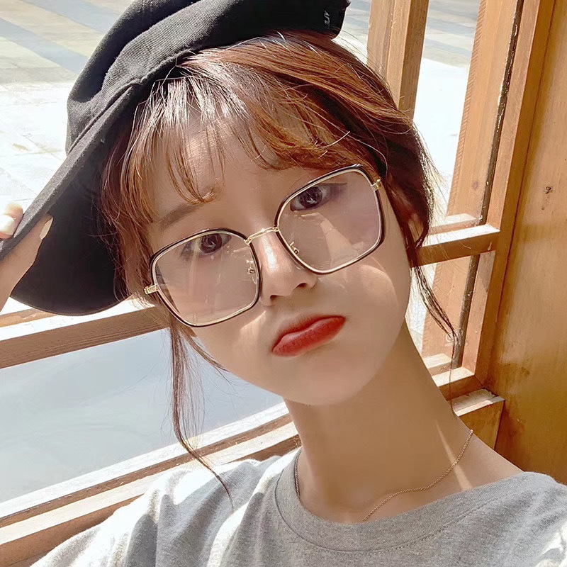 Mắt Kính TR90 Gọng Kim Loại Chống Cận Thị Dành Cho Nam Và Nữ