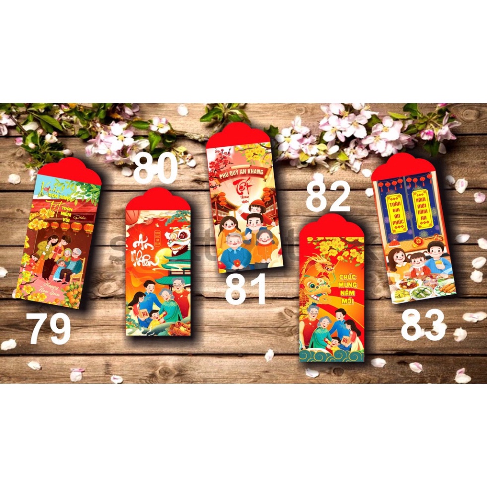 Lì Xì Tết 2022 🌸Combo 200 Bao Lì Xì Tết 2022 Chất Lượng Cực Đẹp
