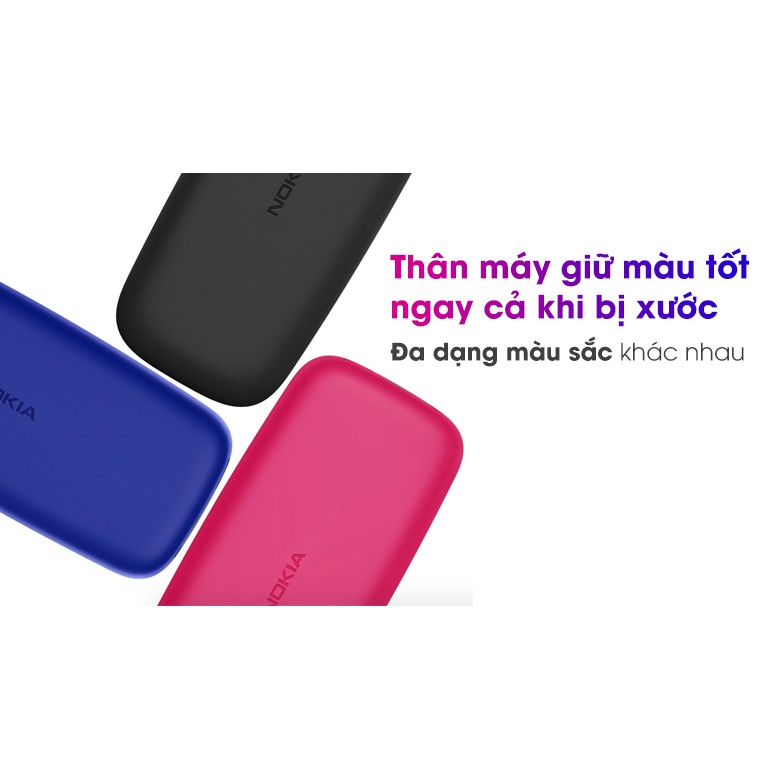 [Mã 159ELSALE hoàn 7% đơn 300K] Điện thoại Nokia 105 Dual SIM (2019) - Hàng Chính Hãng Mới 100%