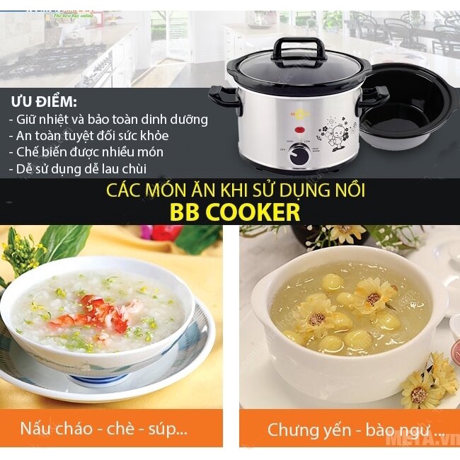 Nồi nấu cháo tự động BBCooker DS-25 - Hàng chính hãng