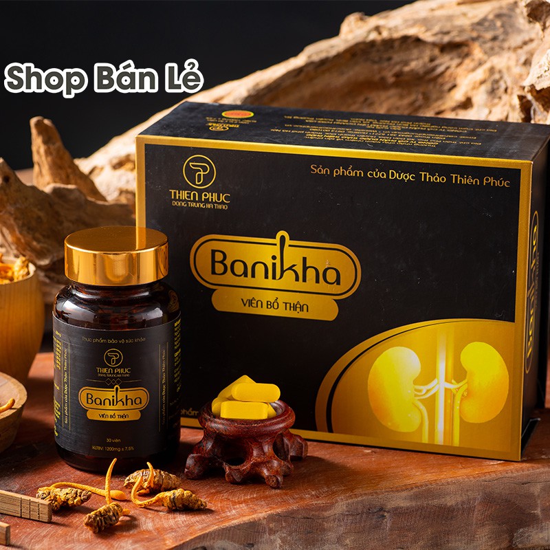 [Chính Hãng] Viên Bổ thận banikha Thiên Phúc ( Hộp 2 lọ x 30 Viên)