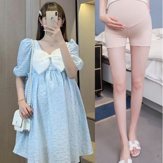 Bộ Đầm Bầu Hai Mảnh Phong Cách Pháp Mùa Hè 2021 Mới