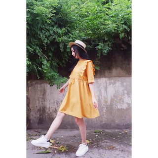 🌈🌈🌈 Plain Frilled Babydoll Dress 🌈🌈🌈