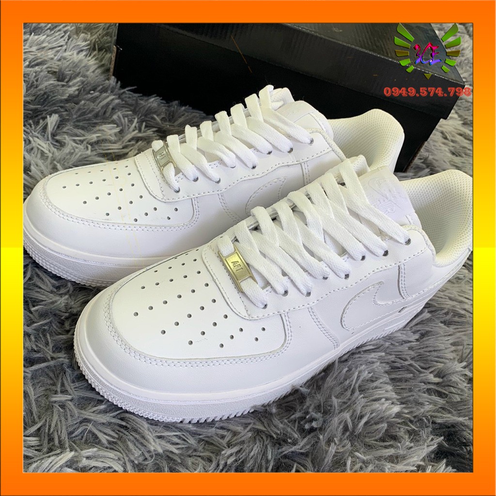 Giày sneaker trắng AF 1[hỗ trợ đổi trả] cho nam nữ