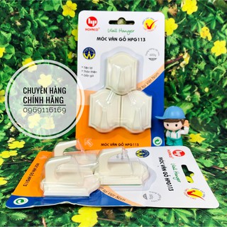 Móc vân gỗ HPG113 – Móc treo dán tường bằng nhựa HOFACO