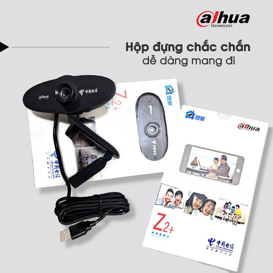 [Mã ELMS5 giảm 7% đơn 300K] Webcam HD 720p Z2 Plus Chính Hãng Dahua -Bảo Hành 12 Tháng