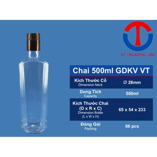 Combo 50 chai 500ml đựng thực phẩm, đựng rượu, nước mắm, dầu ăn
