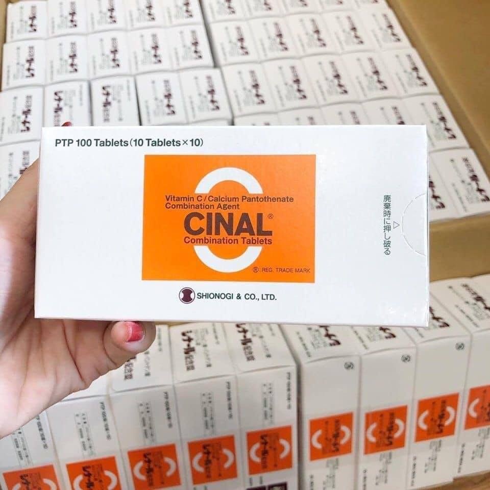 Viên Uống Trắng Da, Ngừa Mụn, Tăng Sức Đề Kháng, Giảm Thâm Nám Cinal C Nhật Bản