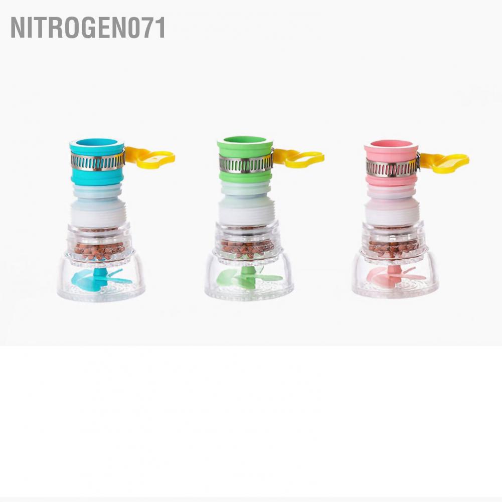 Nitrogen071 Telescopic Water Saving Nozzle Filter Faucet Antisplash Sprinkler Kitchen Purifier with Buckle Design