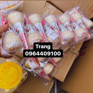 Khay 10 cây kem bông ốc quế