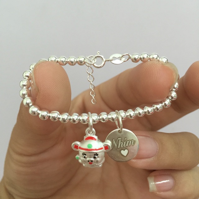 Lắc bạc bi khắc tên