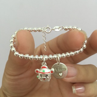 Lắc bạc bi khắc tên