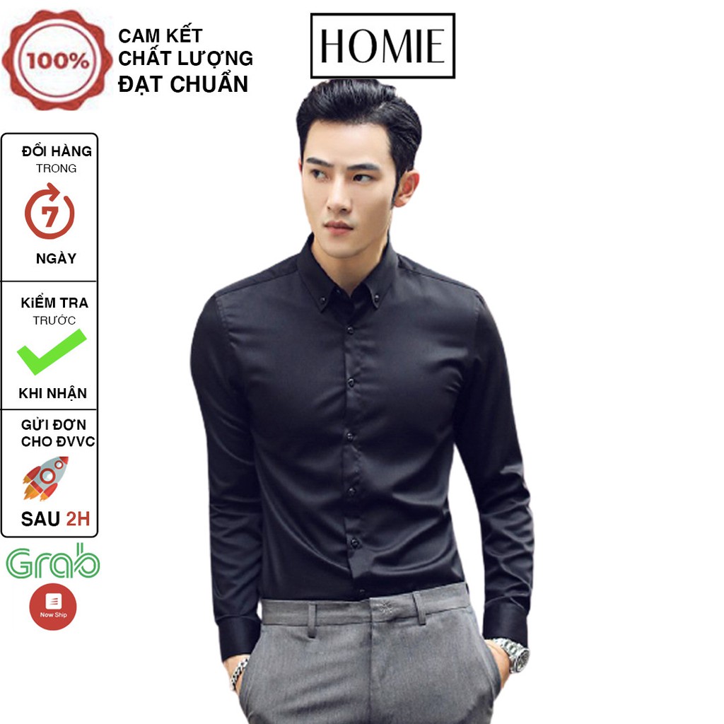 Áo Sơ Mi Nam Công Sở :: Áo Nam Sơ Mi Dài Tay Trơn Đẹp Kết Hợp Với Quần Tây Nam Lịch Lãm