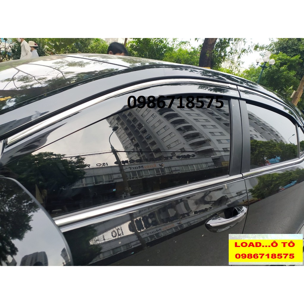 Vè Che Mưa Chỉ Inox Xe Toyota Altis 2022-2016 Mẫu Bóng Cao Cấp