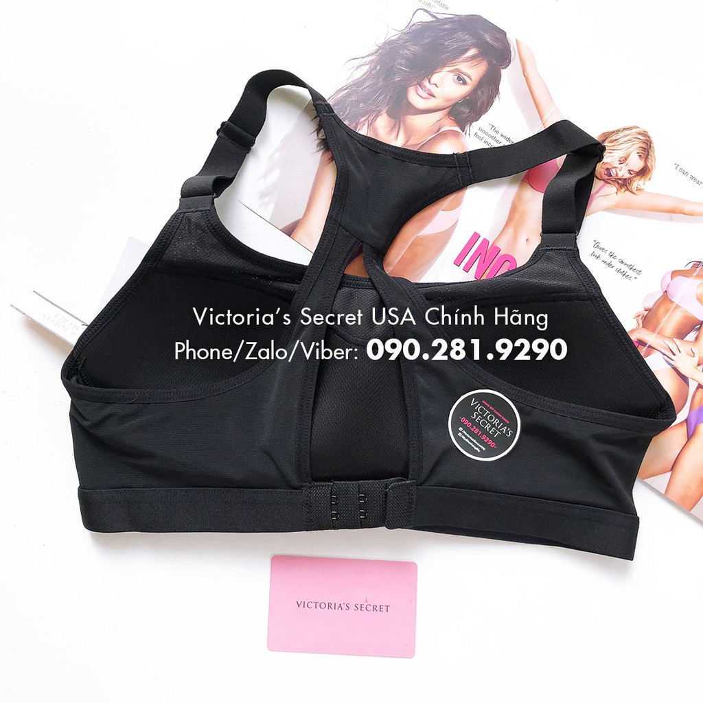 32B/B70 - Áo tập đen Lightweight  mút đệm dòng Max Sport, Lightweight Black - Victoria's Secret