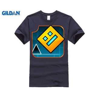 Áo thun in hình logo game Geometry Dash thời trang cho nam