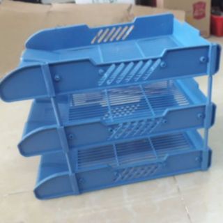 Khay đựng hồ sơ 3 tầng bằng nhựa nguyên sinh - HOKAMI STORE