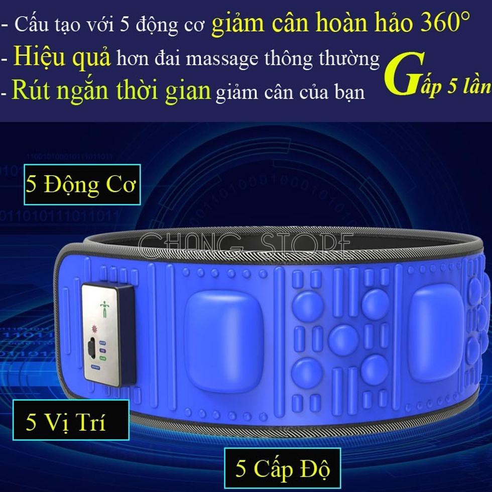Đai Massage Giảm Mỡ Cao Cấp X5 Hiệu Quả, Tiện Lợi