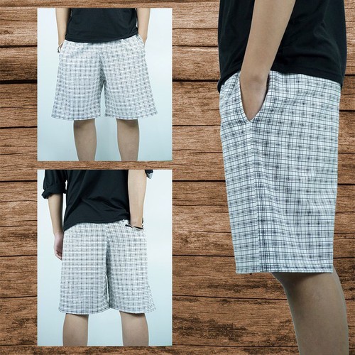 Combo 5 Quần Đùi Nam KAW Caro từ 45kg đến 75kg Mẫu mới 2023- Quần short nam mặc nhà cotton